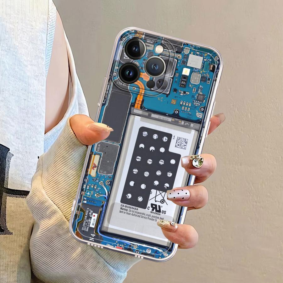 Case for iPhone 12 Mini 13 12 11 Pro MAX 16e 7 8 XR 16 15 14 Plus Soft Phone Cover Motherboard Circuit Board iPhone 15
Case for iPhone 12 Mini 13 12 11 Pro MAX 16e 7 8 XR 16 15 14 Plus Soft Phone Cover Motherboard Circuit Board iPhone 15