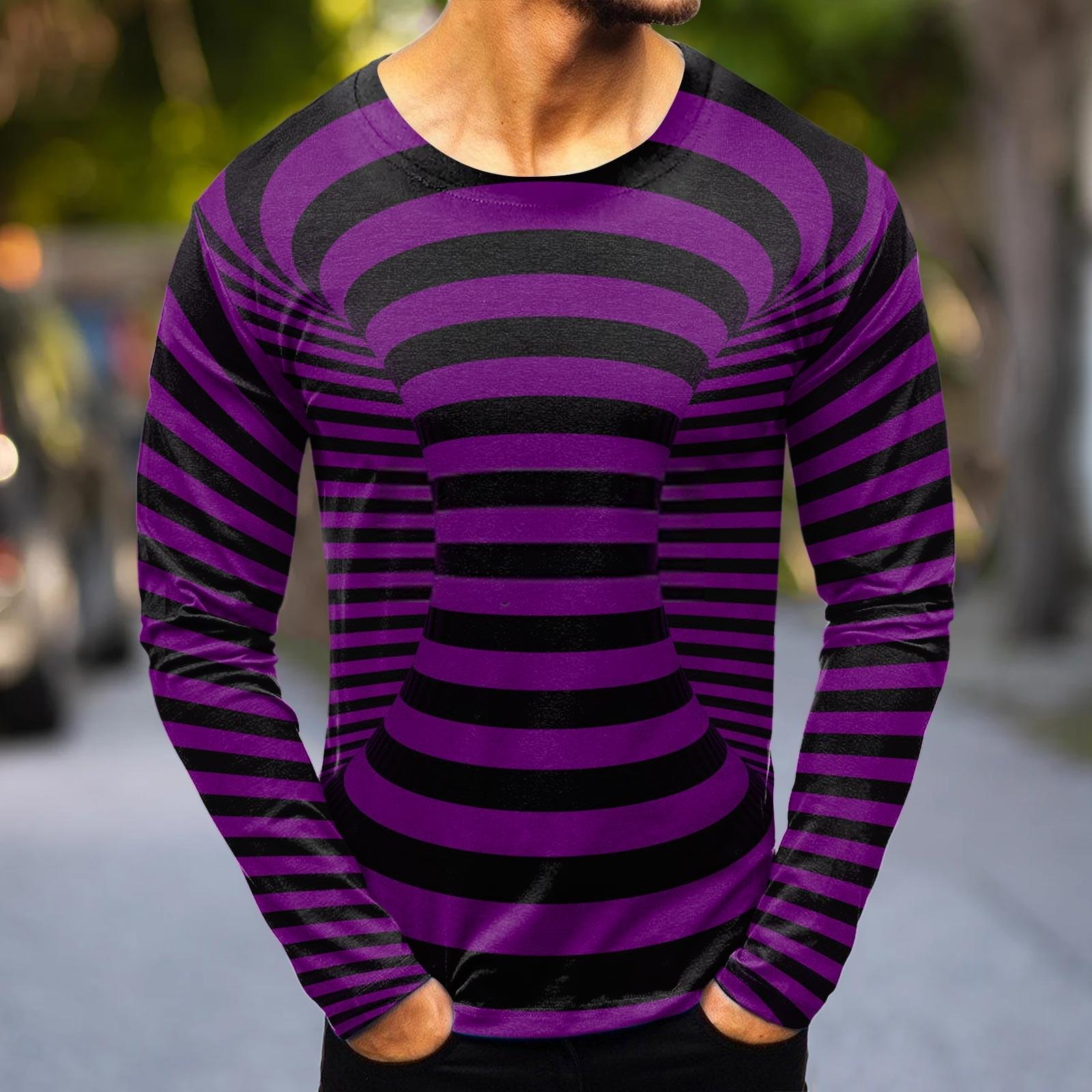 Мужская мода повседневные рубашки с круглым вырезом и длинным рукавом с принтом, топы, блузки L фиолетовый
Мужская мода повседневные рубашки с круглым вырезом и длинным рукавом с принтом, топы, блузки L фиолетовый