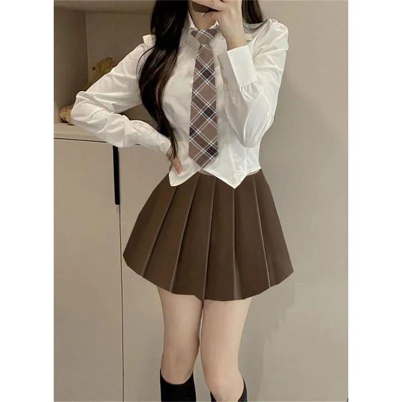 JK Academy Spring/Autumn Set: Petite White Long-Sleeved Shirt & Versatile Pleated Skirt M
JK Academy Spring/Autumn Set: Petite White Long-Sleeved Shirt & Versatile Pleated Skirt M