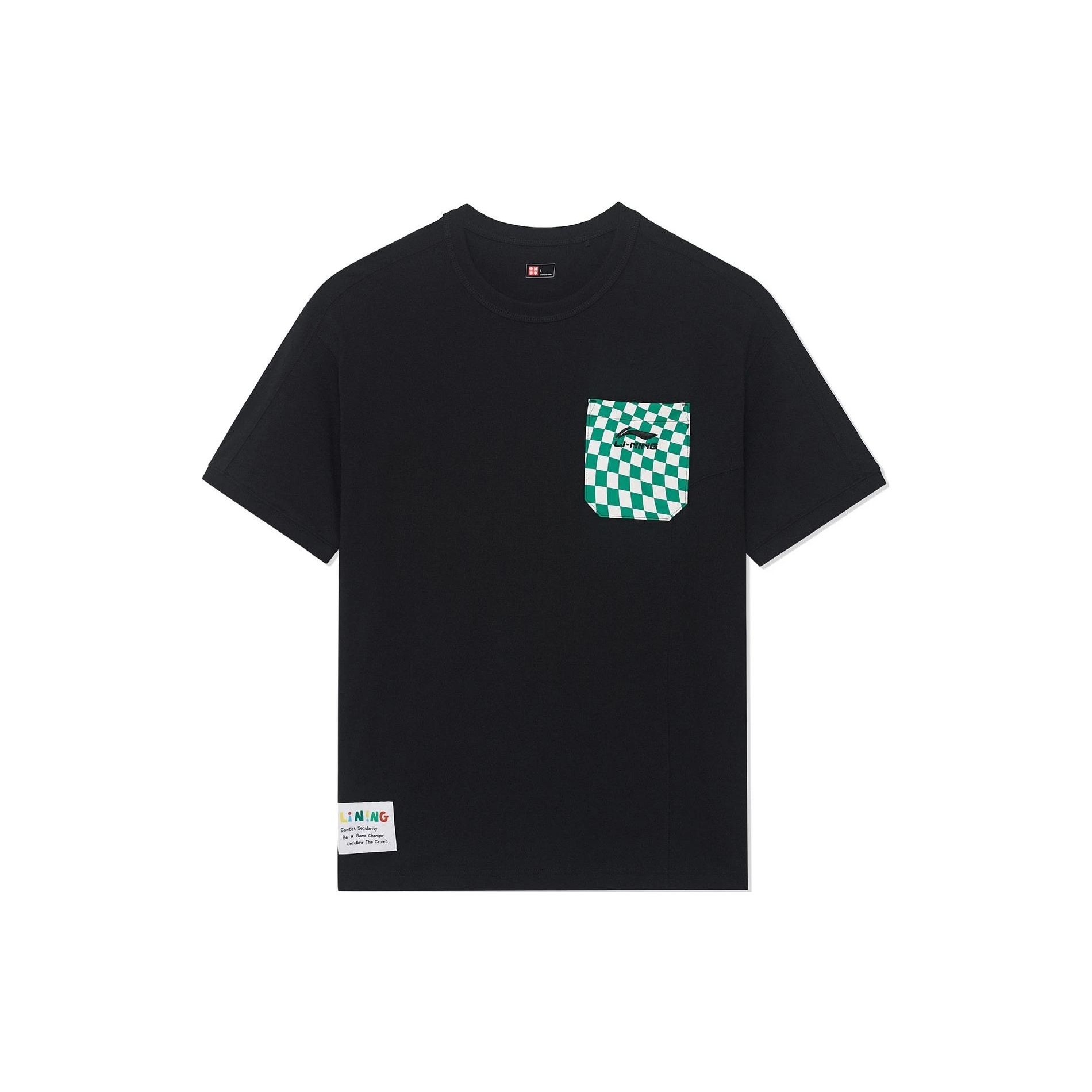 Футболка Li Ning X Rooovie Artist Collaboration с цветными блоками, клетчатым принтом на карманах, свободным кроем, круглым вырезом, короткими рукавами, унисекс, топы черного цвета AHSSB57-3 L
Футболка Li Ning X Rooovie Artist Collaboration с цветными блоками, клетчатым принтом на карманах, свободным кроем, круглым вырезом, короткими рукавами, унисекс, топы черного цвета AHSSB57-3 L