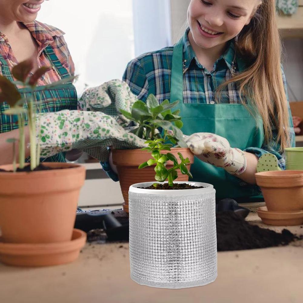 5pcs Aluminum Foil Film Plant Sunscreen Cover Thickened Flower Pot Holder For Garden 16cm
5pcs Aluminum Foil Film Plant Sunscreen Cover Thickened Flower Pot Holder For Garden 16cm