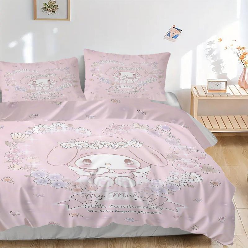 3pcs My Melody s 50th Anniversary Celebration Bedding Set - Includes Quilt Cover and Pillowcases, Suitable for All Seasons, H077 135x200cm
3pcs My Melody s 50th Anniversary Celebration Bedding Set - Includes Quilt Cover and Pillowcases, Suitable for All Seasons, H077 135x200cm