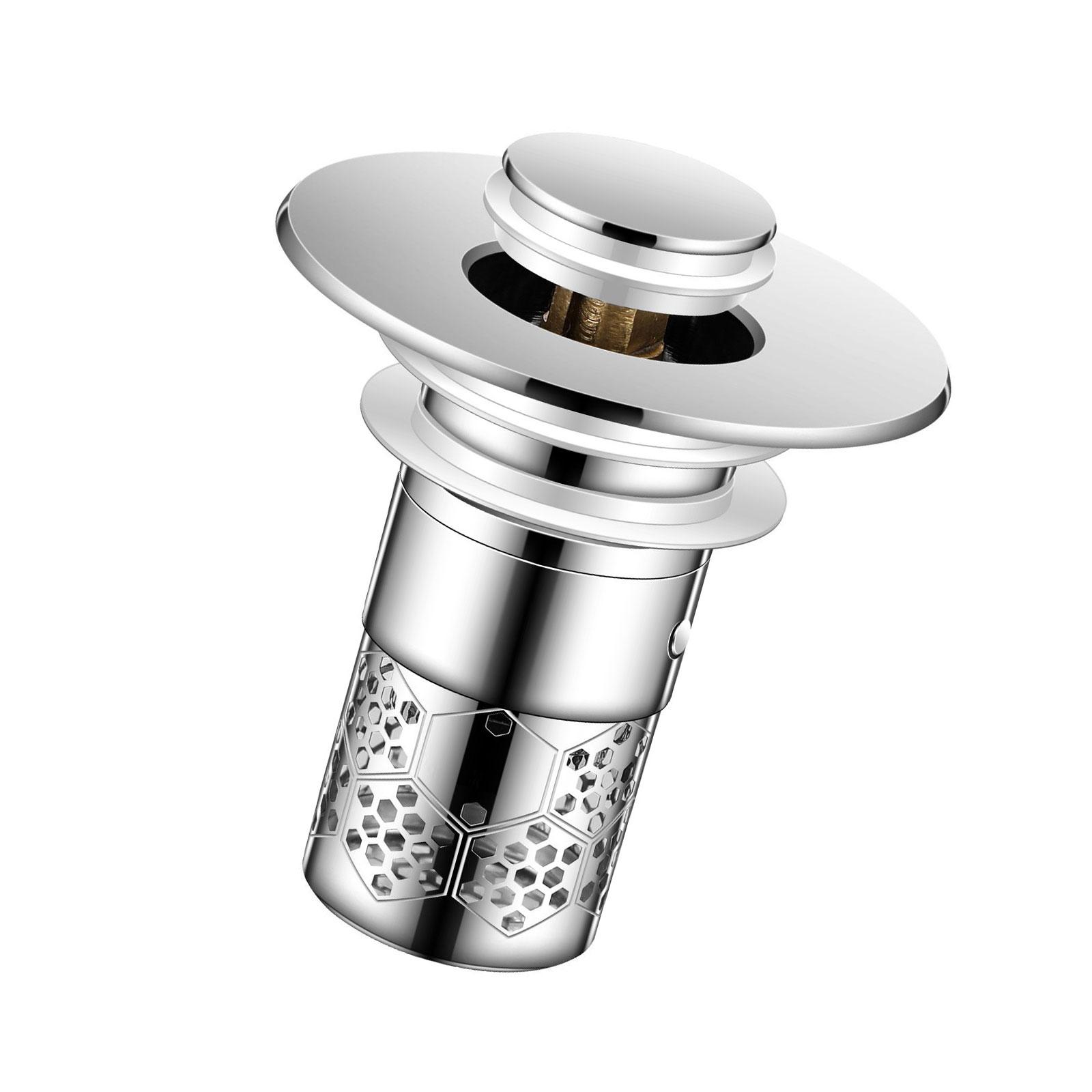 Metal Drain Plug Kitchen Sink Drain Strainer Stoppers Bounce Cores Strainer Basket Filter Push Type Sink Stoppers 1
Metal Drain Plug Kitchen Sink Drain Strainer Stoppers Bounce Cores Strainer Basket Filter Push Type Sink Stoppers 1