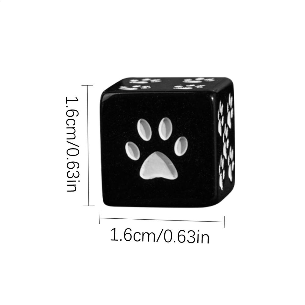 Board Game Dice Prop Cartoon Cute 6-Sided Display Game Playing Board Paw Pattern Dice For Camping Home Picnic Dormitory Travel чорний
Board Game Dice Prop Cartoon Cute 6-Sided Display Game Playing Board Paw Pattern Dice For Camping Home Picnic Dormitory Travel чорний