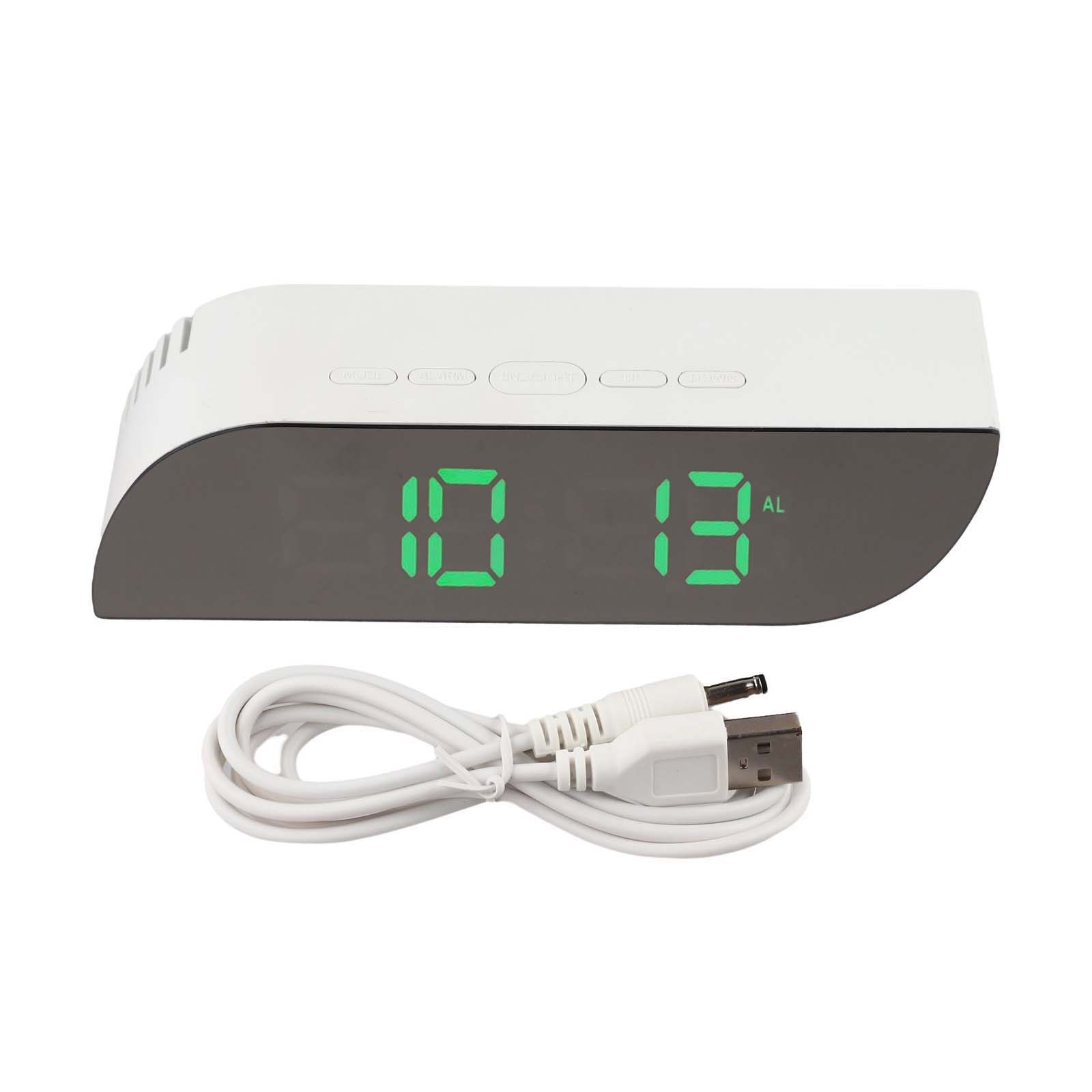 LED alarm clock with teardrop design temperature display and makeup mirror for desktop use in bedroom or dressing room зелений
LED alarm clock with teardrop design temperature display and makeup mirror for desktop use in bedroom or dressing room зелений