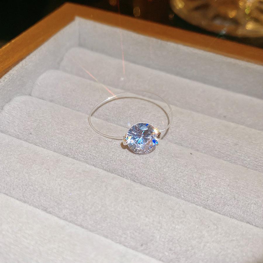 Super flash zircon geometric round woven ring simple and versatile temperament index finger ring
Super flash zircon geometric round woven ring simple and versatile temperament index finger ring