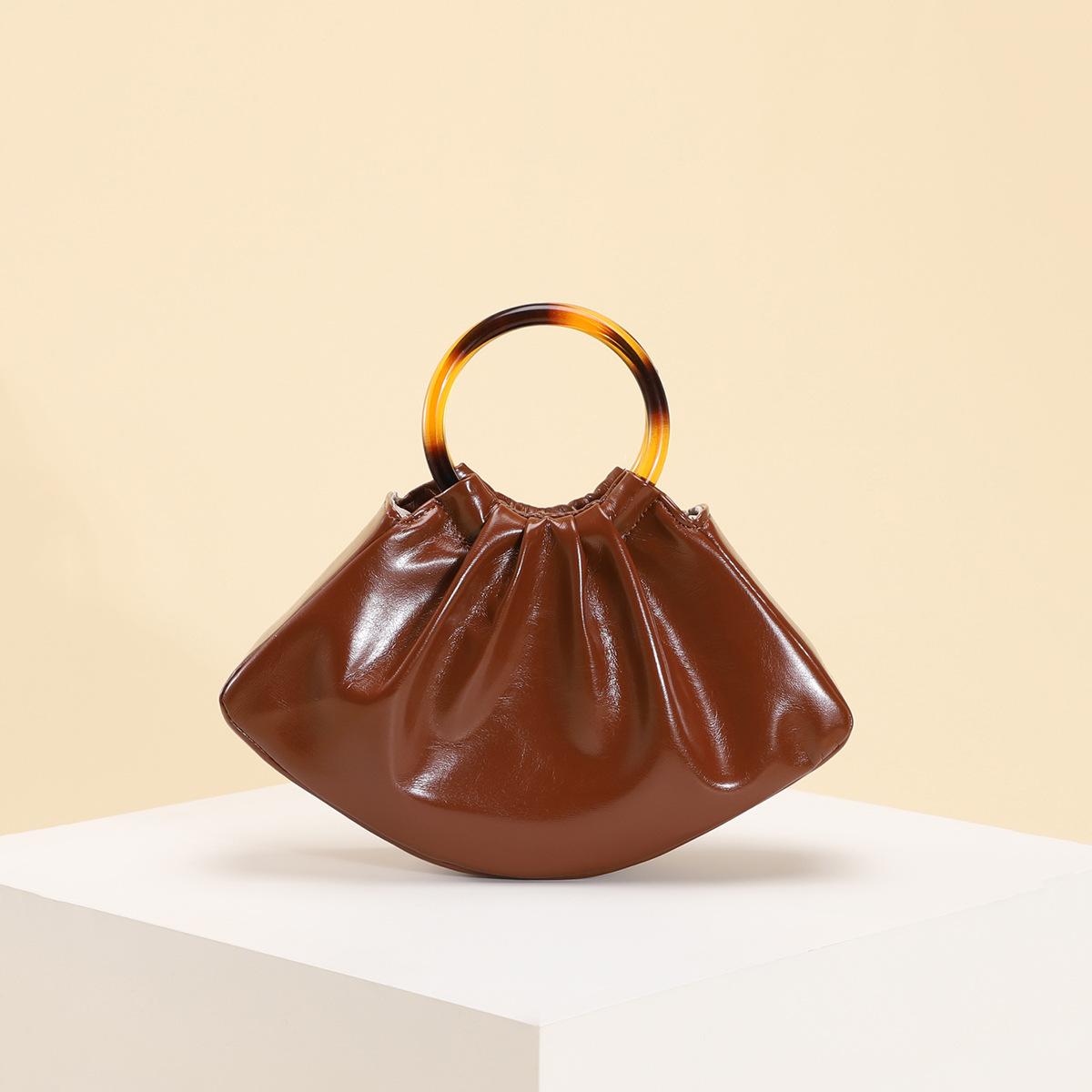 Round Acrylic Handle Handbags and Purses Fashion Mini Clutch Ladies Evening Bags for Women Ruched Party Wedding Designer Bag
Round Acrylic Handle Handbags and Purses Fashion Mini Clutch Ladies Evening Bags for Women Ruched Party Wedding Designer Bag