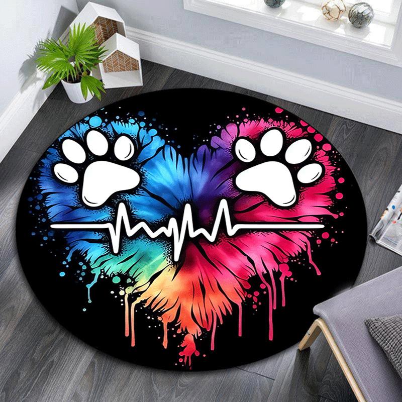 1pc Soft, Absorbent & Non Slip Two dogs love Round Rug Soft Circle Rug for Living Room & Bedroom Decor, Chair Mats, and Unforgettable Home 80cm by 80cm
1pc Soft, Absorbent & Non Slip Two dogs love Round Rug Soft Circle Rug for Living Room & Bedroom Decor, Chair Mats, and Unforgettable Home 80cm by 80cm
