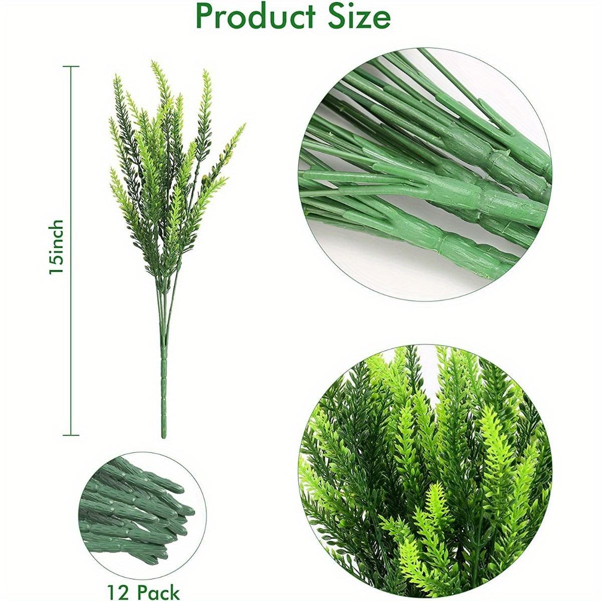 12 связок невыцветающих искусственных цветов лаванды, устойчивых к ультрафиолетовому излучению, искусственные пластиковые растения для украшения оконных ящиков в саду 12 Bundles зелёный
12 связок невыцветающих искусственных цветов лаванды, устойчивых к ультрафиолетовому излучению, искусственные пластиковые растения для украшения оконных ящиков в саду 12 Bundles зелёный