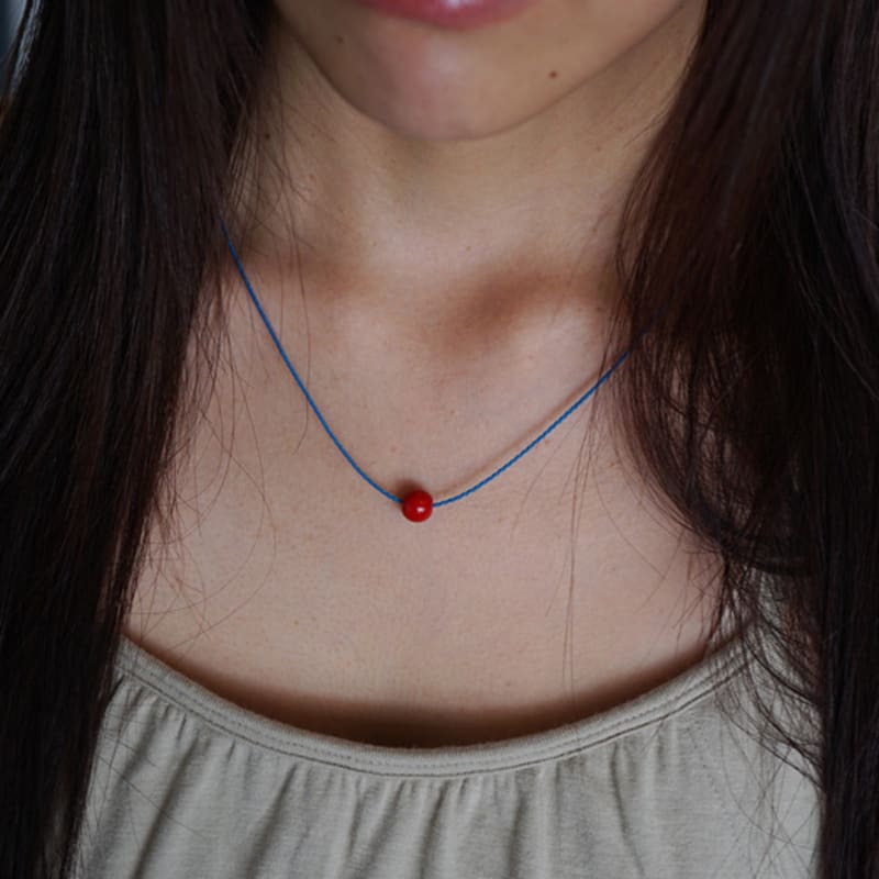 OURPIERRE RED BALL ROPE NECKLACE red
OURPIERRE RED BALL ROPE NECKLACE red