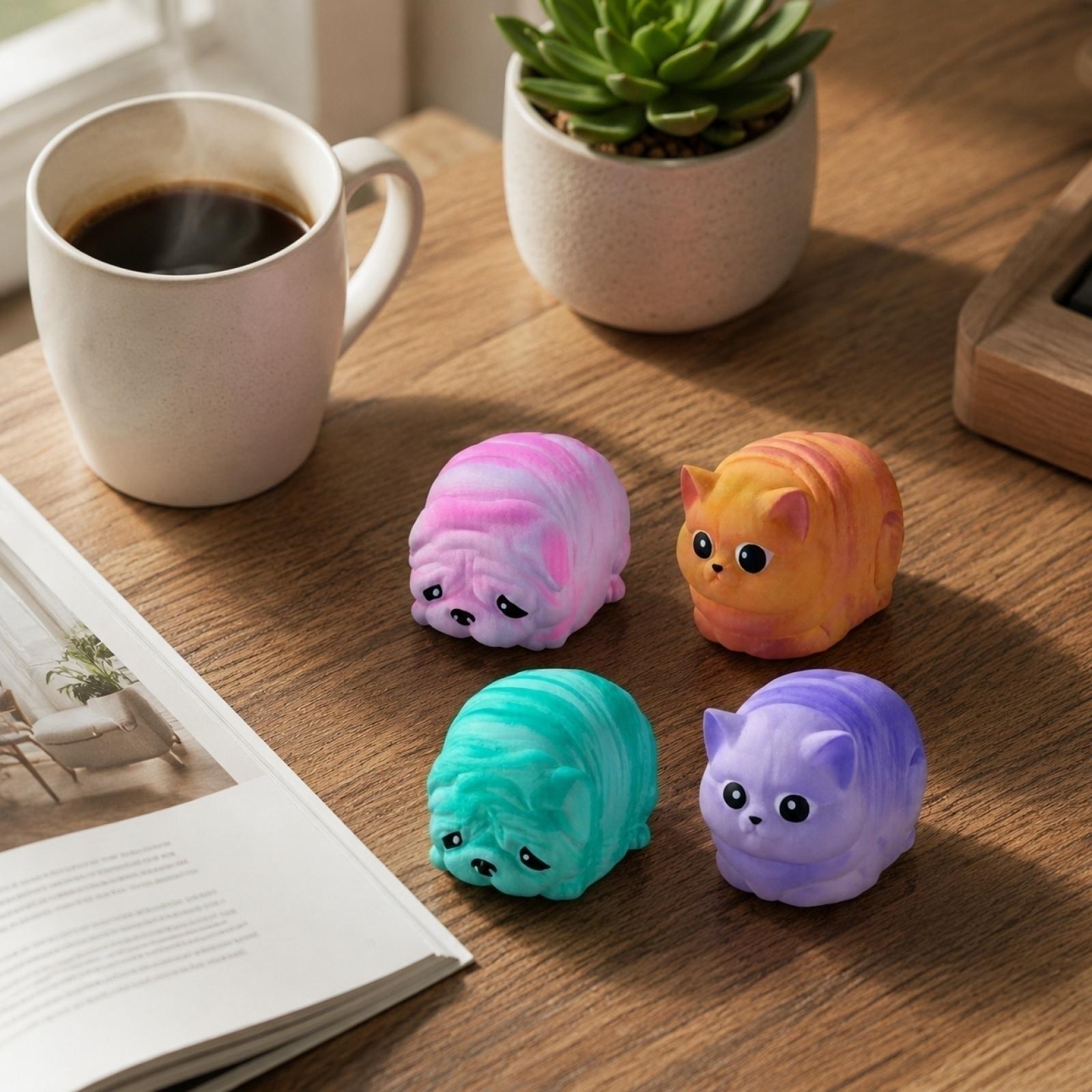 4PC Squishy Stress Relief Toys Soft Slow Rising Cute Animal Shapes Squeeze Sensory Toys for Kids Adults Desk Decoration One Size
4PC Squishy Stress Relief Toys Soft Slow Rising Cute Animal Shapes Squeeze Sensory Toys for Kids Adults Desk Decoration One Size