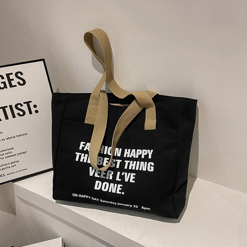 Холщовые сумки-тоут для женщин, большая вместимость, сумка на одно плечо, студенческая сумка для занятий, поездок на работу, сумка для ноутбука, повседневные сумки Black lined
Холщовые сумки-тоут для женщин, большая вместимость, сумка на одно плечо, студенческая сумка для занятий, поездок на работу, сумка для ноутбука, повседневные сумки Black lined