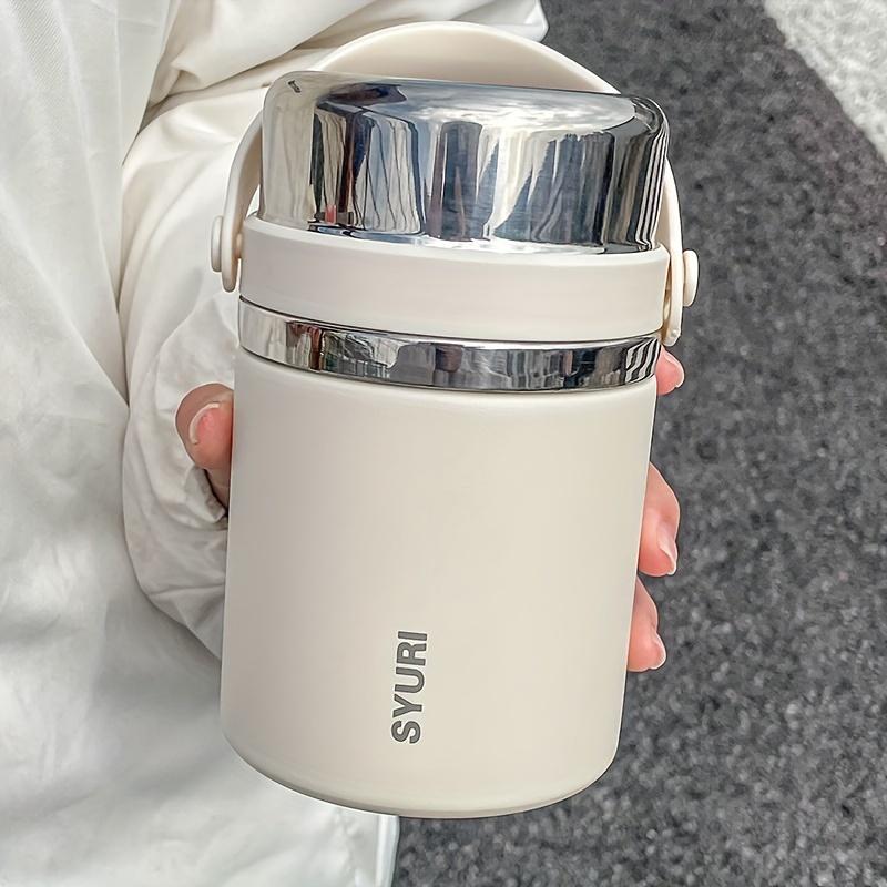 Insulated Food Jar, Stainless Steel Cylindrical Lunch Container With Spoon, Thermal Lunch Box, For Soup, Porridge,
Insulated Food Jar, Stainless Steel Cylindrical Lunch Container With Spoon, Thermal Lunch Box, For Soup, Porridge,