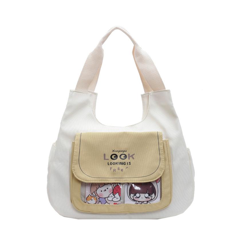 Student Class Large Capacity Shoulder Bag Women s Campus Handbag Color Block Tote Bag бежевый
Student Class Large Capacity Shoulder Bag Women s Campus Handbag Color Block Tote Bag бежевый