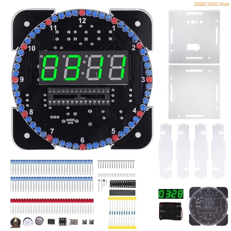 K1AE Programmable Digital Clock Electronics Set with 7 Animation Modes Temperature Sensors & Light Control for Home School зелений
K1AE Programmable Digital Clock Electronics Set with 7 Animation Modes Temperature Sensors & Light Control for Home School зелений