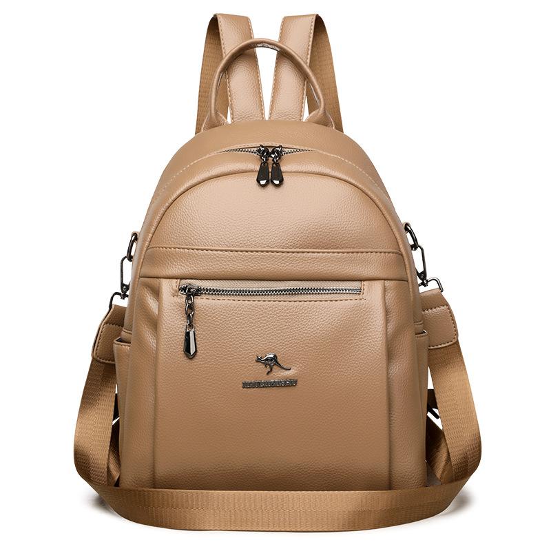 Женский рюкзак большой вместимости из мягкой кожи, многофункциональная сумка на плечо двойного назначения хаки
Женский рюкзак большой вместимости из мягкой кожи, многофункциональная сумка на плечо двойного назначения хаки