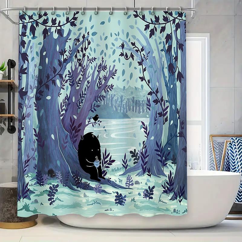 Forest Deer Shower Curtain Woodland Animal Nature Bathroom Decor Set Vintage Rustic Home Decor Tapestry Wall Hanging W60H190(CM)-1 Pcs
Forest Deer Shower Curtain Woodland Animal Nature Bathroom Decor Set Vintage Rustic Home Decor Tapestry Wall Hanging W60H190(CM)-1 Pcs