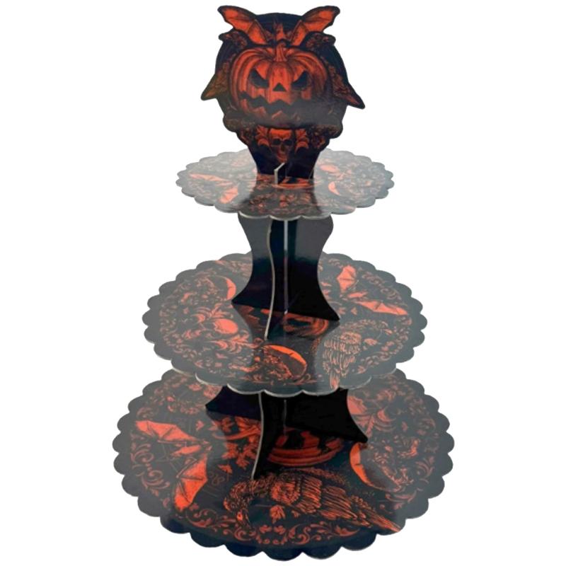 Spiders Web Patterned Paper Snack Stand With Easy Assembly For Halloween Celebration Dessert Displays
Spiders Web Patterned Paper Snack Stand With Easy Assembly For Halloween Celebration Dessert Displays