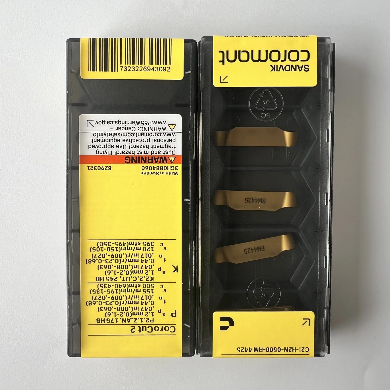 SANDVIK / C2I-H2N-0500-RM 4425 / Industrial indexable Carbide Inserts 10 Pcs
SANDVIK / C2I-H2N-0500-RM 4425 / Industrial indexable Carbide Inserts 10 Pcs