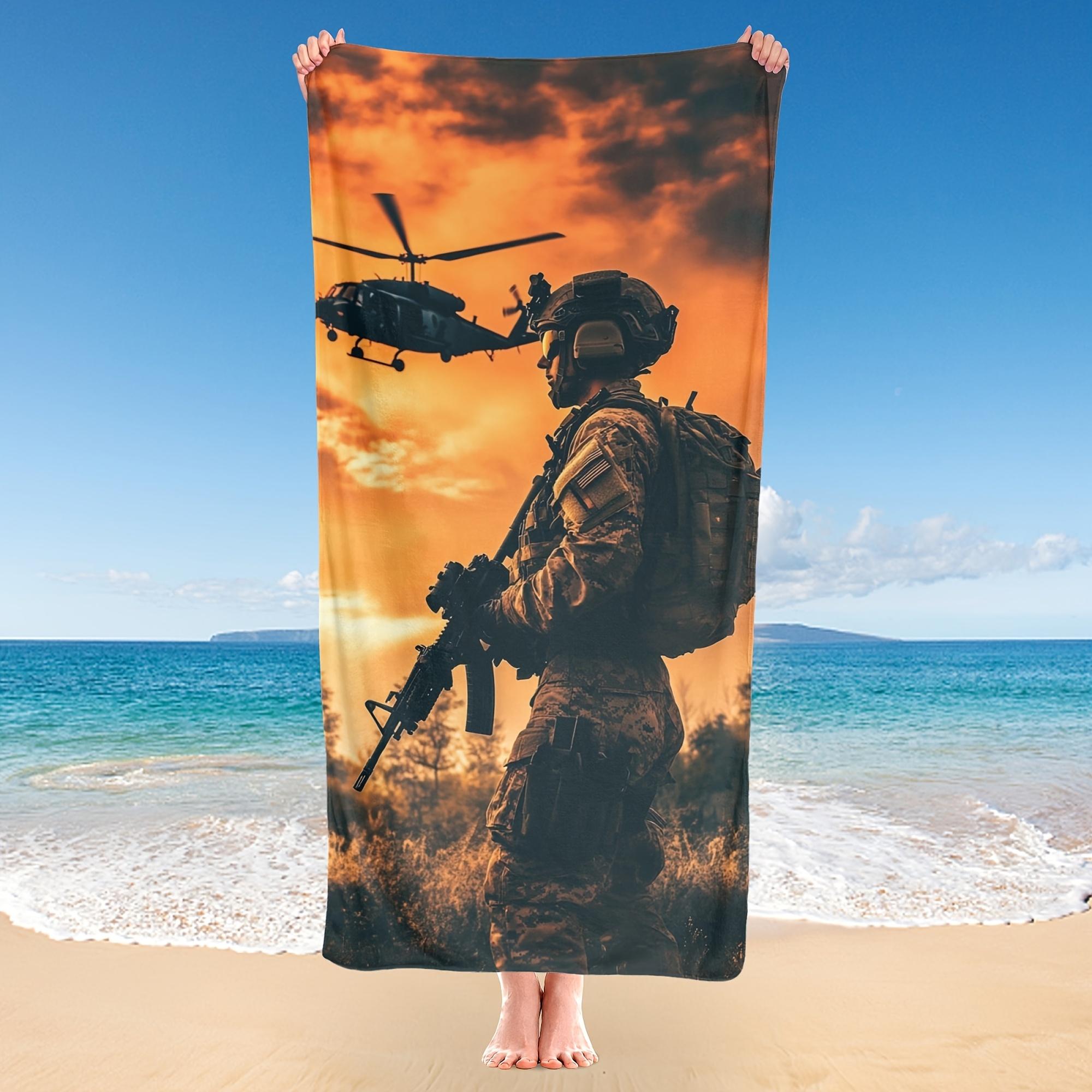 Military Action Helicopter Microfiber Towel, Lightweight Absorbent for Yoga Swimming Camping W30*H60(CM)
Military Action Helicopter Microfiber Towel, Lightweight Absorbent for Yoga Swimming Camping W30*H60(CM)