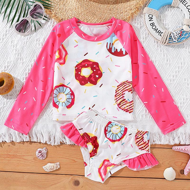Baby Girl Long Sleeve Sun Protection Surfing Swimsuit Set - One-Piece & Two-Piece Options with Triangle Shorts 5 Years
Baby Girl Long Sleeve Sun Protection Surfing Swimsuit Set - One-Piece & Two-Piece Options with Triangle Shorts 5 Years