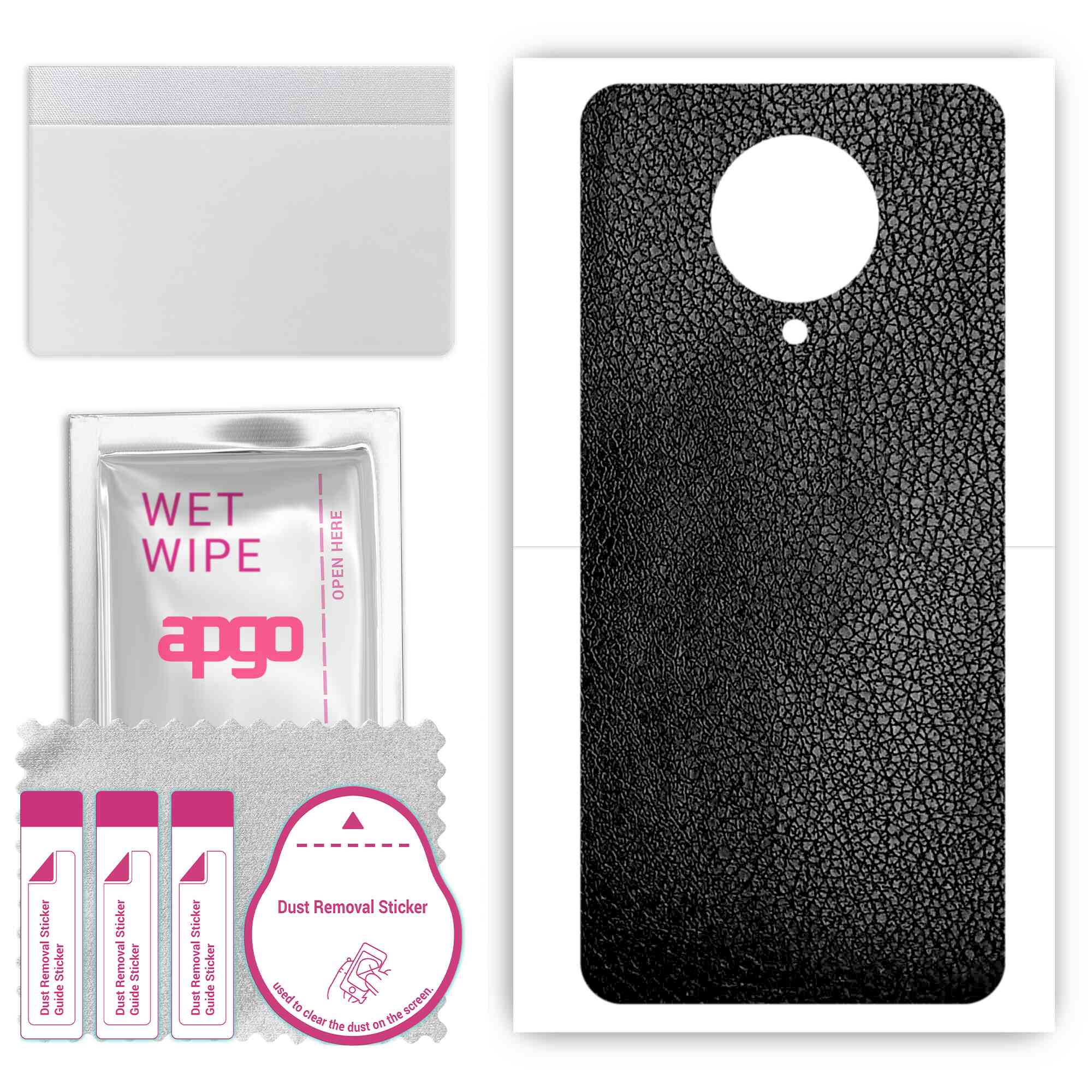apgo Protective Skin Sticker for the back compatible with Xiaomi CC11, Wrap Film, Foil, Vinyl - Pattern Black Leather
apgo Protective Skin Sticker for the back compatible with Xiaomi CC11, Wrap Film, Foil, Vinyl - Pattern Black Leather