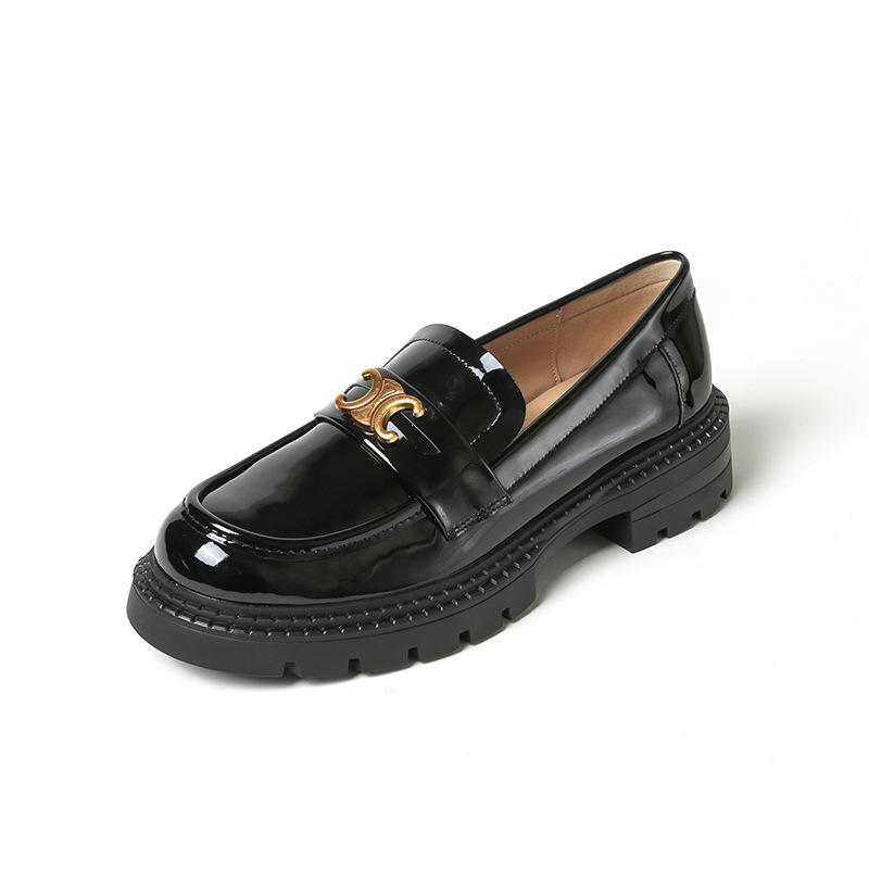 Thick-soled Loafers Women s Single Shoes Small Leather Shoes Spring New Leather British Triumphal Arch Buckle Student Soft-soled Shoes
Thick-soled Loafers Women s Single Shoes Small Leather Shoes Spring New Leather British Triumphal Arch Buckle Student Soft-soled Shoes