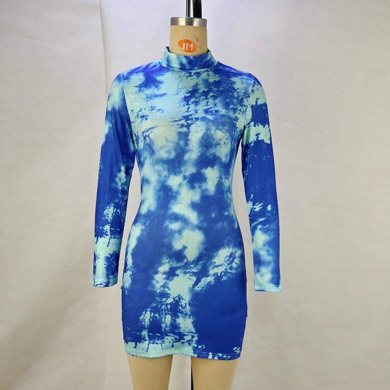 Women s Clothing Printed Knitted Long-sleeved Dress for Women s Spring and Autumn High-end Hip-packing Skirt S синий
Women s Clothing Printed Knitted Long-sleeved Dress for Women s Spring and Autumn High-end Hip-packing Skirt S синий