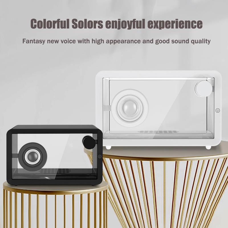 M8 Transparent Bluetooth-compatible Speaker with RGB Light HiFi Sound Bass Subwoofer Black
M8 Transparent Bluetooth-compatible Speaker with RGB Light HiFi Sound Bass Subwoofer Black