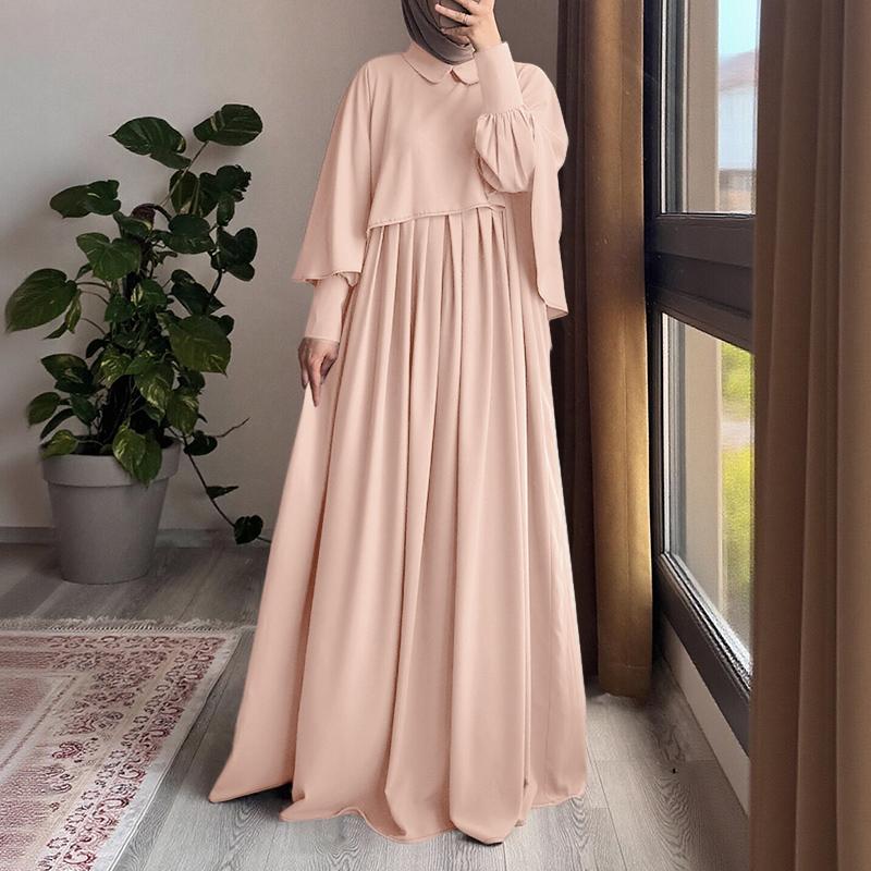 ZANZEA Women Muslim Casual Round Neck Solid Color Long Sleeve Loose Dress S абрикосовый
ZANZEA Women Muslim Casual Round Neck Solid Color Long Sleeve Loose Dress S абрикосовый