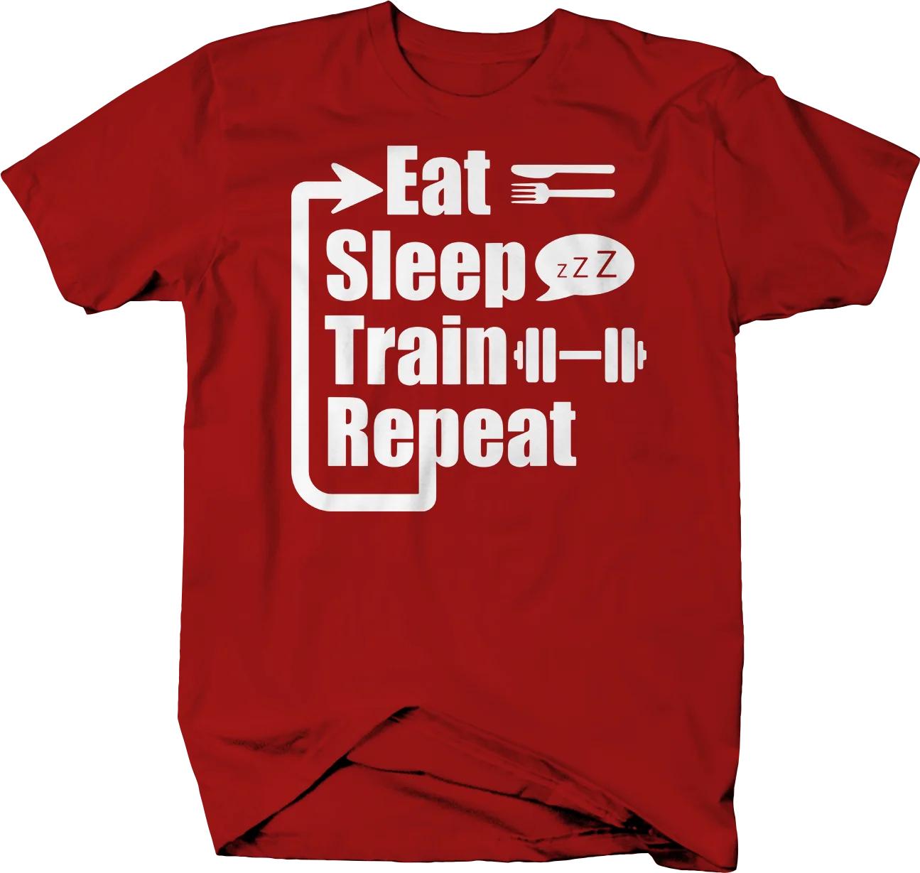 Eat Sleep Train Repeat Gym Fitness Workout TShirt 100 Cotton ONeck Summer Short Sleeve Casual Mens Tshirt Size S3XL S
Eat Sleep Train Repeat Gym Fitness Workout TShirt 100 Cotton ONeck Summer Short Sleeve Casual Mens Tshirt Size S3XL S