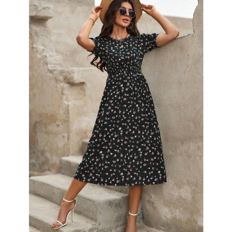 Модное элегантное летнее платье с коротким рукавом, цветочным принтом, с круглым вырезом, женское, свободного кроя, с принтом, повседневное, простое, А-силуэта, для вечеринок, праздничное, приталенное, плиссированное XL
Модное элегантное летнее платье с коротким рукавом, цветочным принтом, с круглым вырезом, женское, свободного кроя, с принтом, повседневное, простое, А-силуэта, для вечеринок, праздничное, приталенное, плиссированное XL