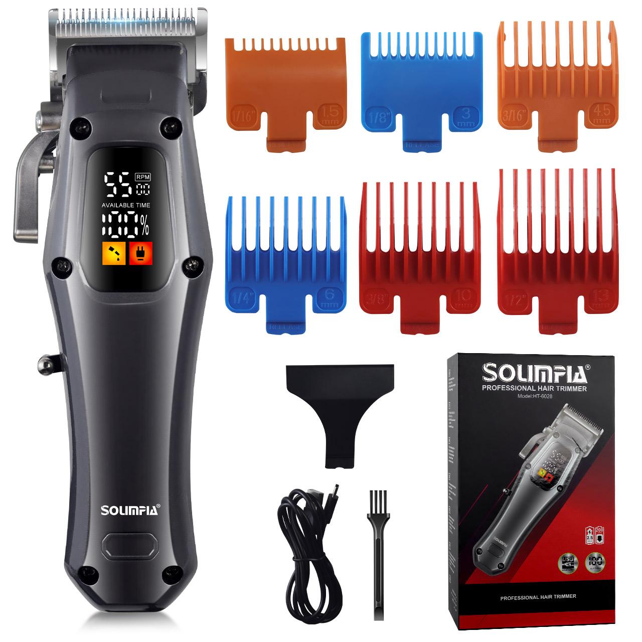 Чоловічі машинки для стрижки бороди SOLIMPIA Акумуляторний тример для домашнього використання темно-сірий
Чоловічі машинки для стрижки бороди SOLIMPIA Акумуляторний тример для домашнього використання темно-сірий