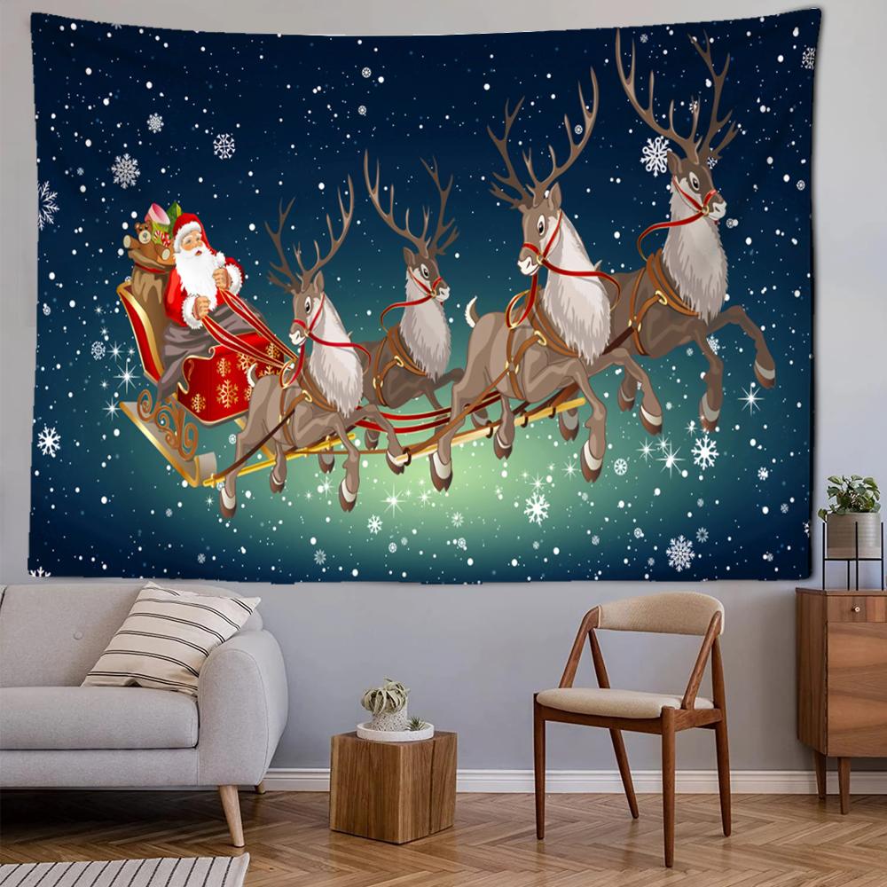 Christmas House and Elk Tapestry Santa and Moon Home Decorations Bedroom Wall Tapestry
Christmas House and Elk Tapestry Santa and Moon Home Decorations Bedroom Wall Tapestry
