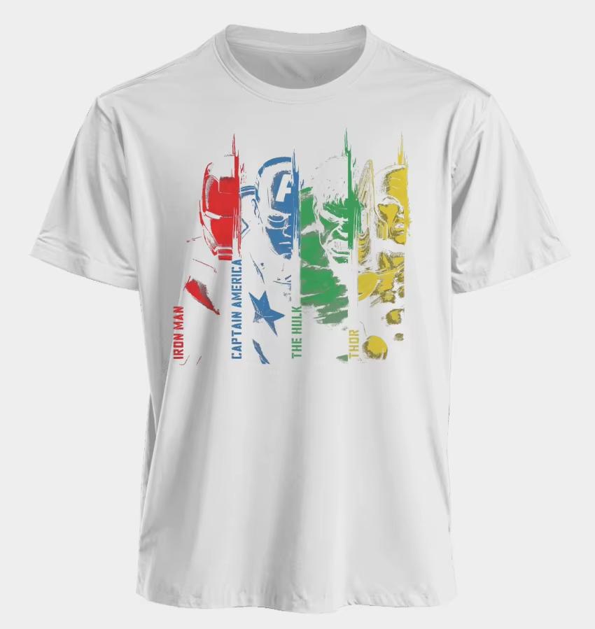 Marvel Mens and Womens Tshirts Iron Man Captain America Summer USA Spring and Autumn Sports Fitness Oversized Shortsleeved S
Marvel Mens and Womens Tshirts Iron Man Captain America Summer USA Spring and Autumn Sports Fitness Oversized Shortsleeved S
