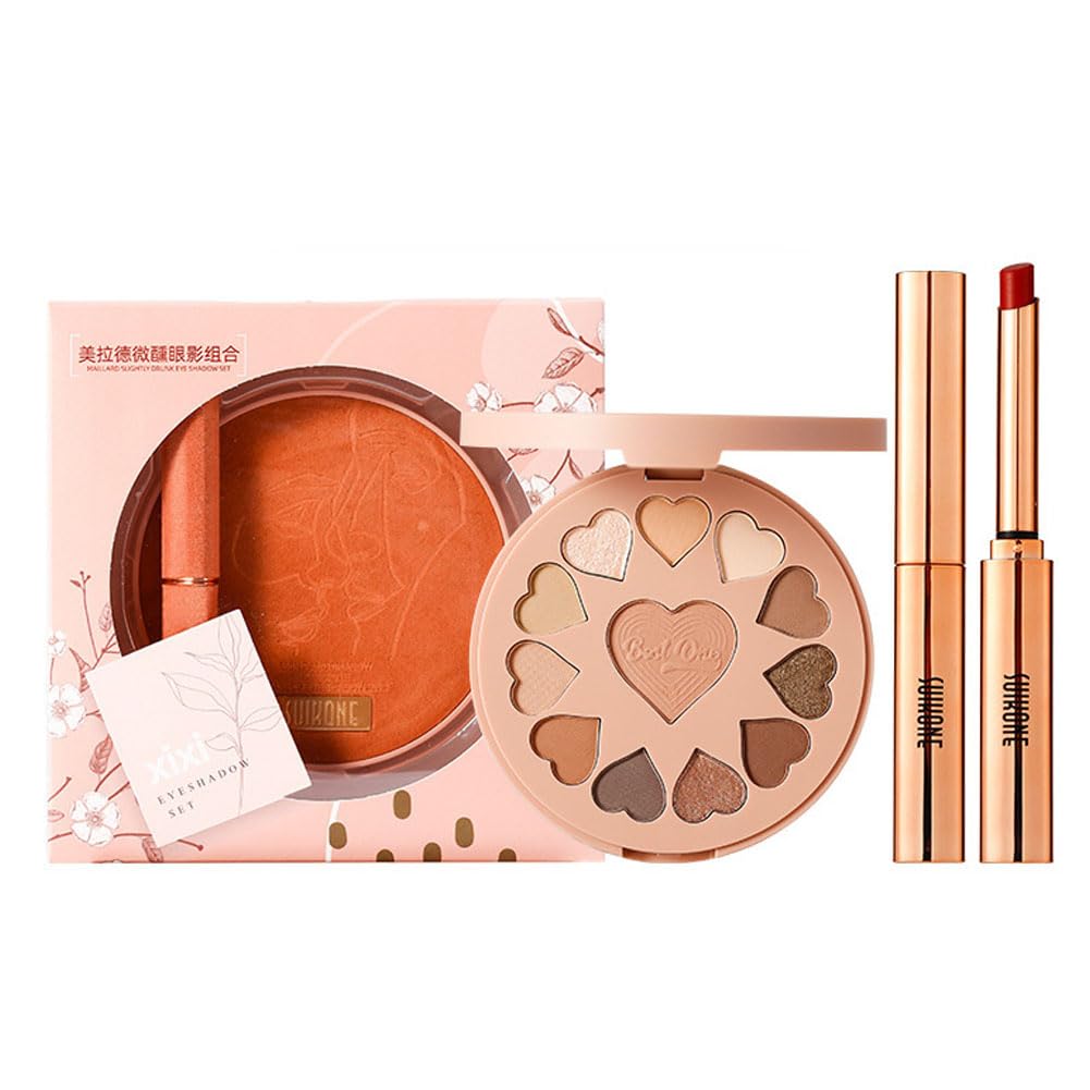 MIRUOKOU Тени для век и помада Милые тени для век с перламутровым эффектом в форме сердца Низкие тени для век для начинающих Молочный набор, Тени для век, Палетка 12 цветов, Водостойкий,
MIRUOKOU Тени для век и помада Милые тени для век с перламутровым эффектом в форме сердца Низкие тени для век для начинающих Молочный набор, Тени для век, Палетка 12 цветов, Водостойкий,