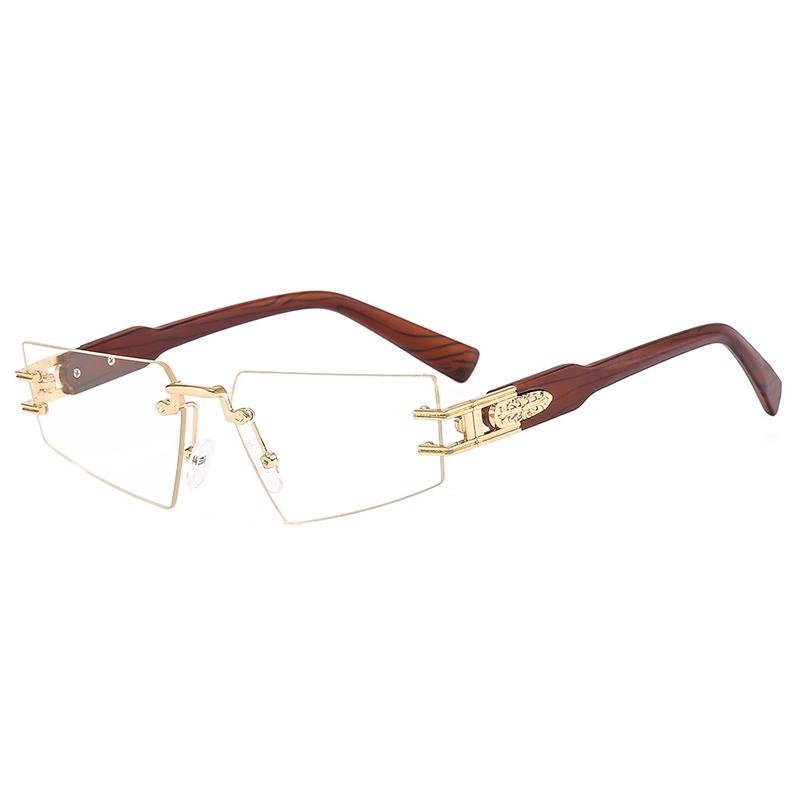 Треугольные солнцезащитные очки без оправы в стиле панк, мужские модные винтажные модные солнцезащитные очки в маленькой оправе, безрамочные очки UV 400
Треугольные солнцезащитные очки без оправы в стиле панк, мужские модные винтажные модные солнцезащитные очки в маленькой оправе, безрамочные очки UV 400