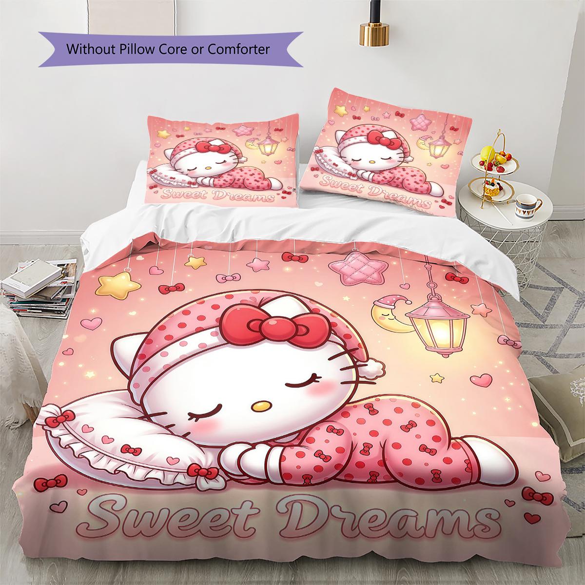 Sanrio Cartoon Pattern Bedding,Quilt Set Quilt Cover Pillowcase Home Birthday Gift(1 * duvet cover + 2 * pillowcase, without core) 135x200cm
Sanrio Cartoon Pattern Bedding,Quilt Set Quilt Cover Pillowcase Home Birthday Gift(1 * duvet cover + 2 * pillowcase, without core) 135x200cm