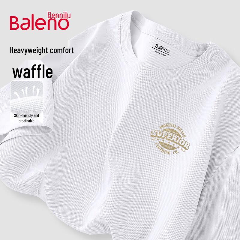 Baleno Men s Retro Letter Waffle Knit Short Sleeve T-Shirt
Baleno Men s Retro Letter Waffle Knit Short Sleeve T-Shirt