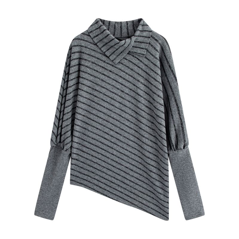 Julu Studio Coconut Breeze and Light Mist Plus Size Mock Two-Piece Half-High Collar Twill Waist-Cinching T-Shirt for Slightly Chubby Women Black and Gray Stripes M
Julu Studio Coconut Breeze and Light Mist Plus Size Mock Two-Piece Half-High Collar Twill Waist-Cinching T-Shirt for Slightly Chubby Women Black and Gray Stripes M