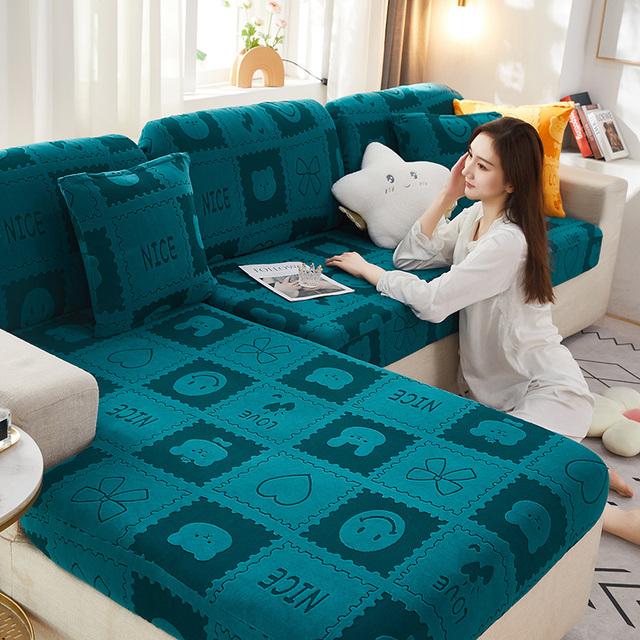 Плюшевый жаккардовый чехол для дивана для гостиной, чехол для дивана, чехол для сиденья и спинки, L-образная защита для шезлонга enlarge size-5
Плюшевый жаккардовый чехол для дивана для гостиной, чехол для дивана, чехол для сиденья и спинки, L-образная защита для шезлонга enlarge size-5