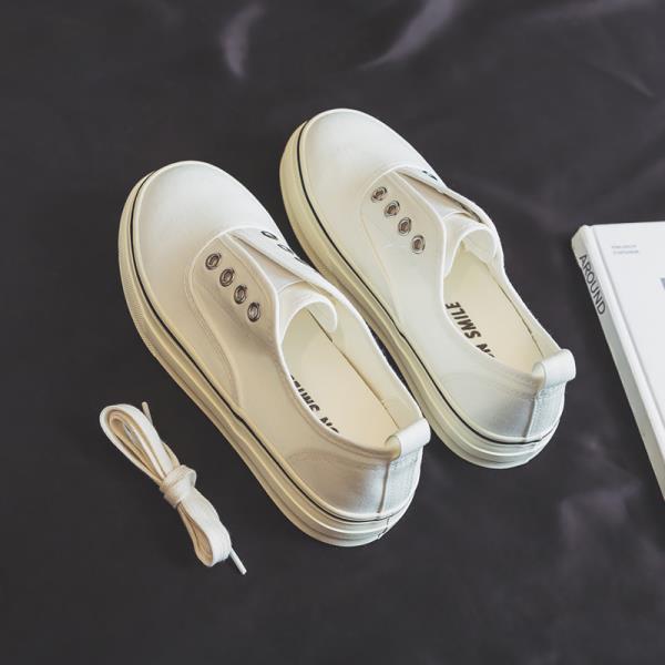 Модная маленькая белая обувь, повседневные женские кроссовки, слипоны, универсальные балетки для платья, женские эспадрильи на платформе, новые летние слипоны, дышащие 35