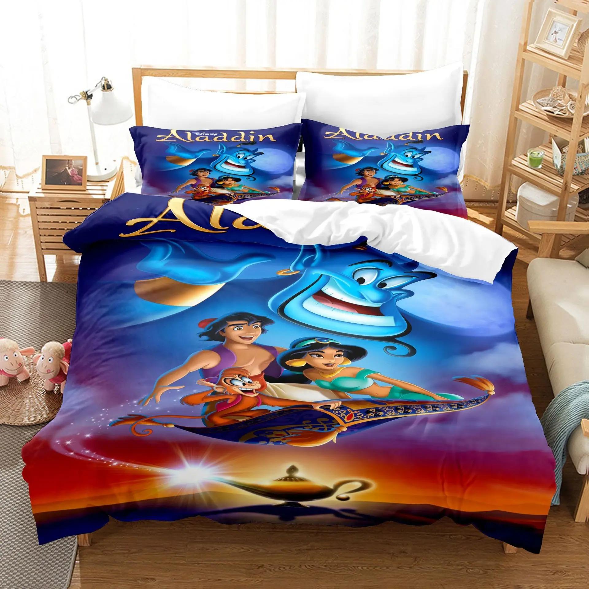 Disney s Aladdin lamp Bedding Set,3D Cartoon Printed Aladdin Duvet Cover Set,Quilt Cover for Family and Friends Gift 240X220cm-3pcs
Disney s Aladdin lamp Bedding Set,3D Cartoon Printed Aladdin Duvet Cover Set,Quilt Cover for Family and Friends Gift 240X220cm-3pcs