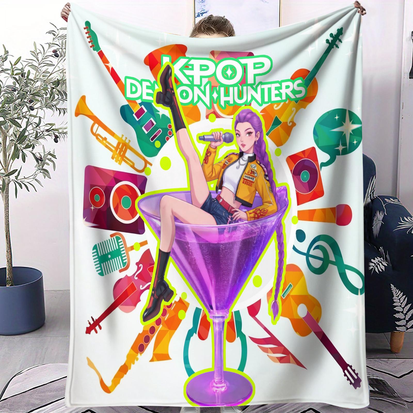 KPop Demon Hunter Fan Art Small Cover Blanket Soft Comfortable All Season Bed Bedroom Dorm Sofa Office Car Camping Nap Gift 70x100cm
KPop Demon Hunter Fan Art Small Cover Blanket Soft Comfortable All Season Bed Bedroom Dorm Sofa Office Car Camping Nap Gift 70x100cm