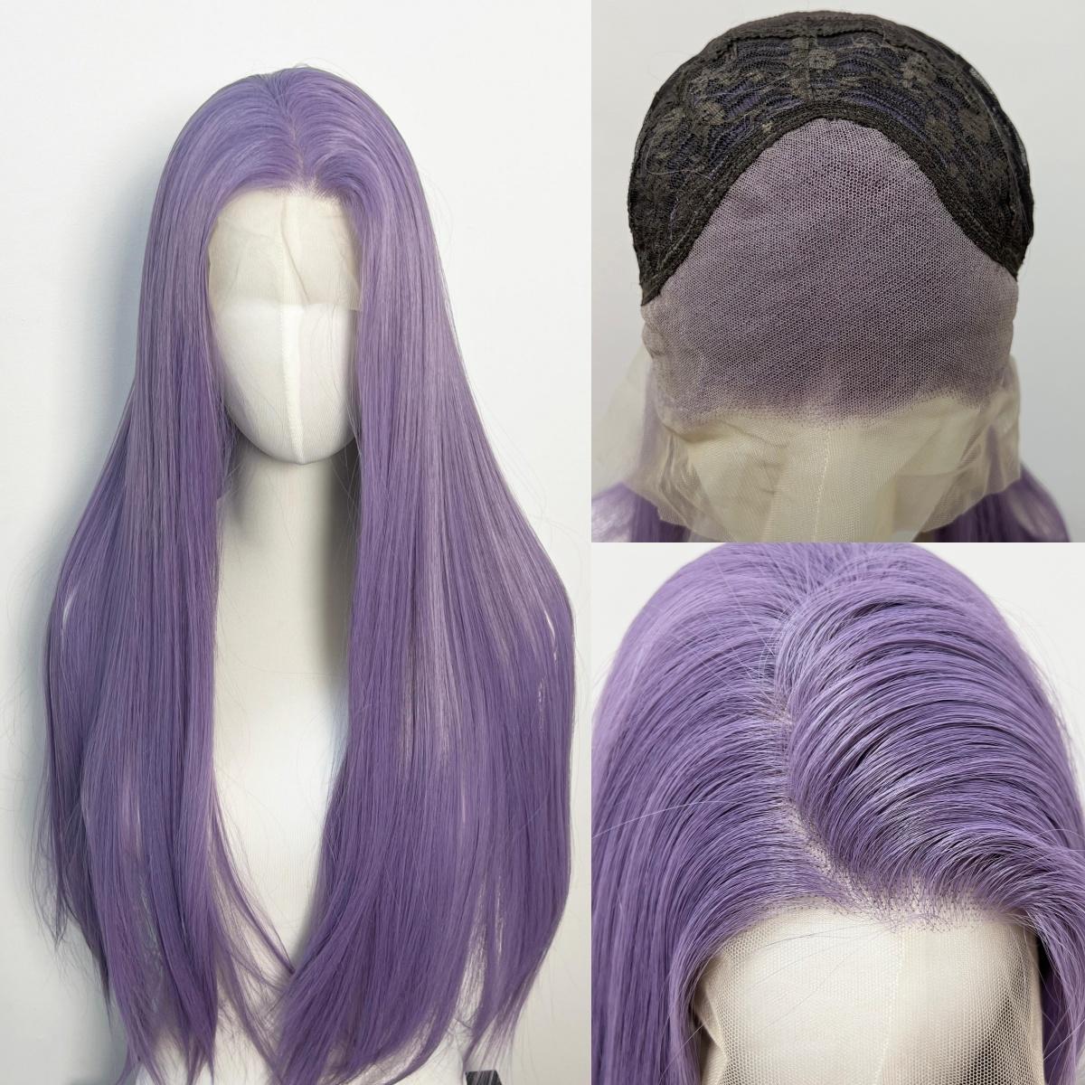 Purple Wig Special Grey-purple Lace Front Wigs 26inch Straight 13*4 HD Synthetic Lace Wigs for Cosplay Daily Use (as the picture,26inches&150%&1pc)
Purple Wig Special Grey-purple Lace Front Wigs 26inch Straight 13*4 HD Synthetic Lace Wigs for Cosplay Daily Use (as the picture,26inches&150%&1pc)
