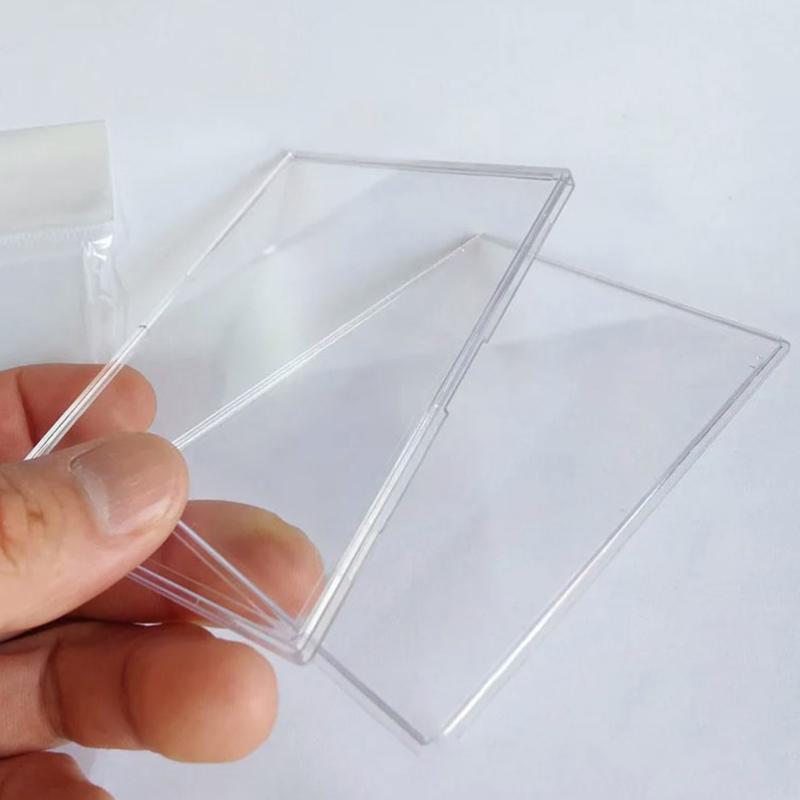 5Pcs/Pack Acrylic Transparent Collection Sleeves Frames For Collectible Trading Basketball Sports Cards TCG Card Photo Card onesize
5Pcs/Pack Acrylic Transparent Collection Sleeves Frames For Collectible Trading Basketball Sports Cards TCG Card Photo Card onesize