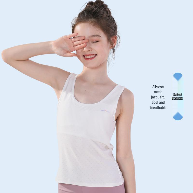 Girls Vest-Style Training Bra for Ages 7-12 - Anti-Protrusion Elementary Underwear M (60-80 jin)
Girls Vest-Style Training Bra for Ages 7-12 - Anti-Protrusion Elementary Underwear M (60-80 jin)