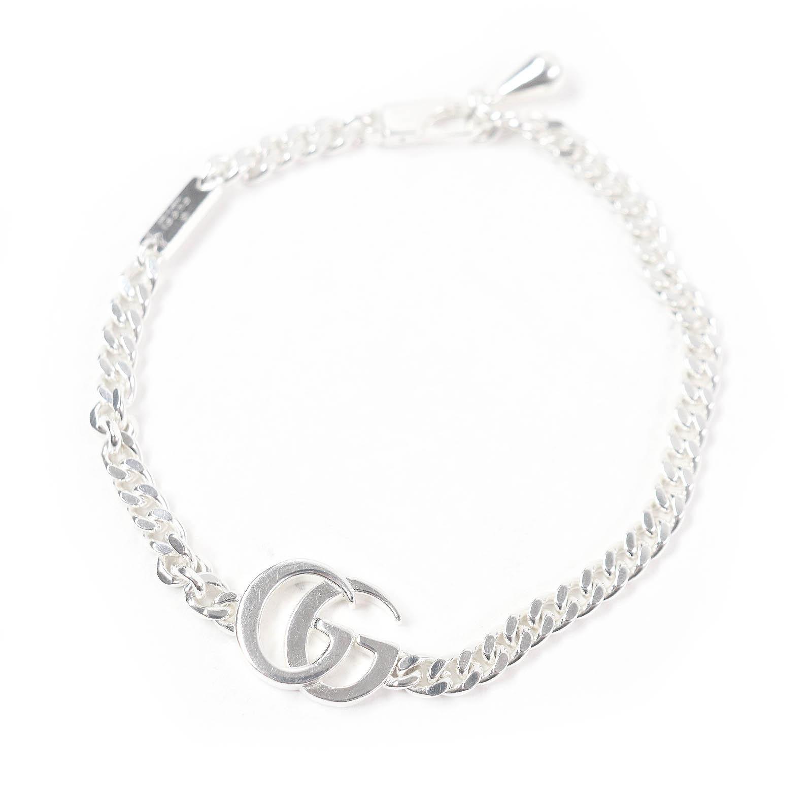 Great GUCCI bracelet Double G Chain Silver SV925 mens 18 814917 Used
Great GUCCI bracelet Double G Chain Silver SV925 mens 18 814917 Used