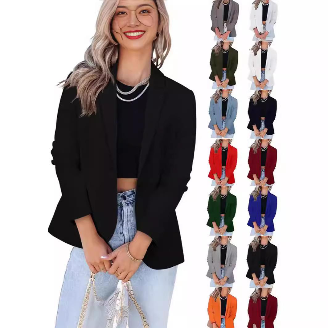 Women s Suit Jacket 2025 New Multi-color Lapel Slim Thickening Professional Small Suit White-collar Work Clothes Elite Workplace Women s Wear XXL небо синє кольору
Women s Suit Jacket 2025 New Multi-color Lapel Slim Thickening Professional Small Suit White-collar Work Clothes Elite Workplace Women s Wear XXL небо синє кольору