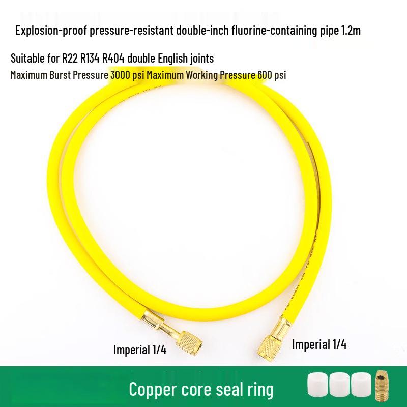 Jundingying 1.2M High-Pressure AC Refrigerant Charging Hose
Jundingying 1.2M High-Pressure AC Refrigerant Charging Hose